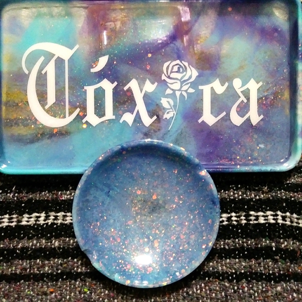 Tray with ashtray set All epoxy made